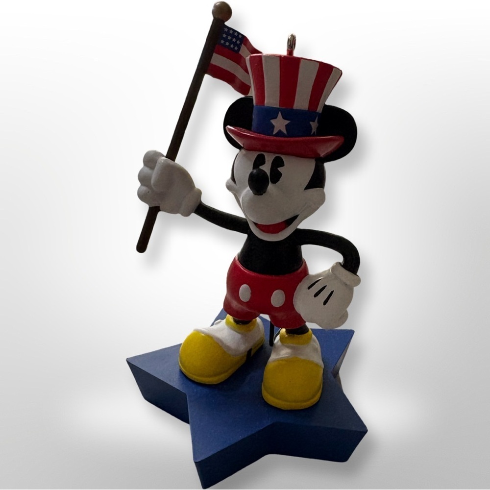 Mickey Mouse Ornament True Patriot Hallmark Keepsake Christmas red white blue